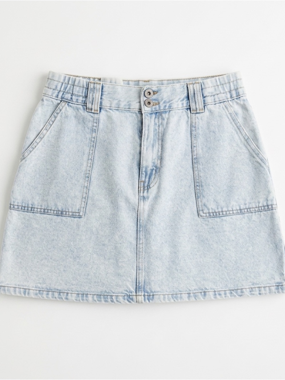 Ardene Light Blue Denim Mini Skirt